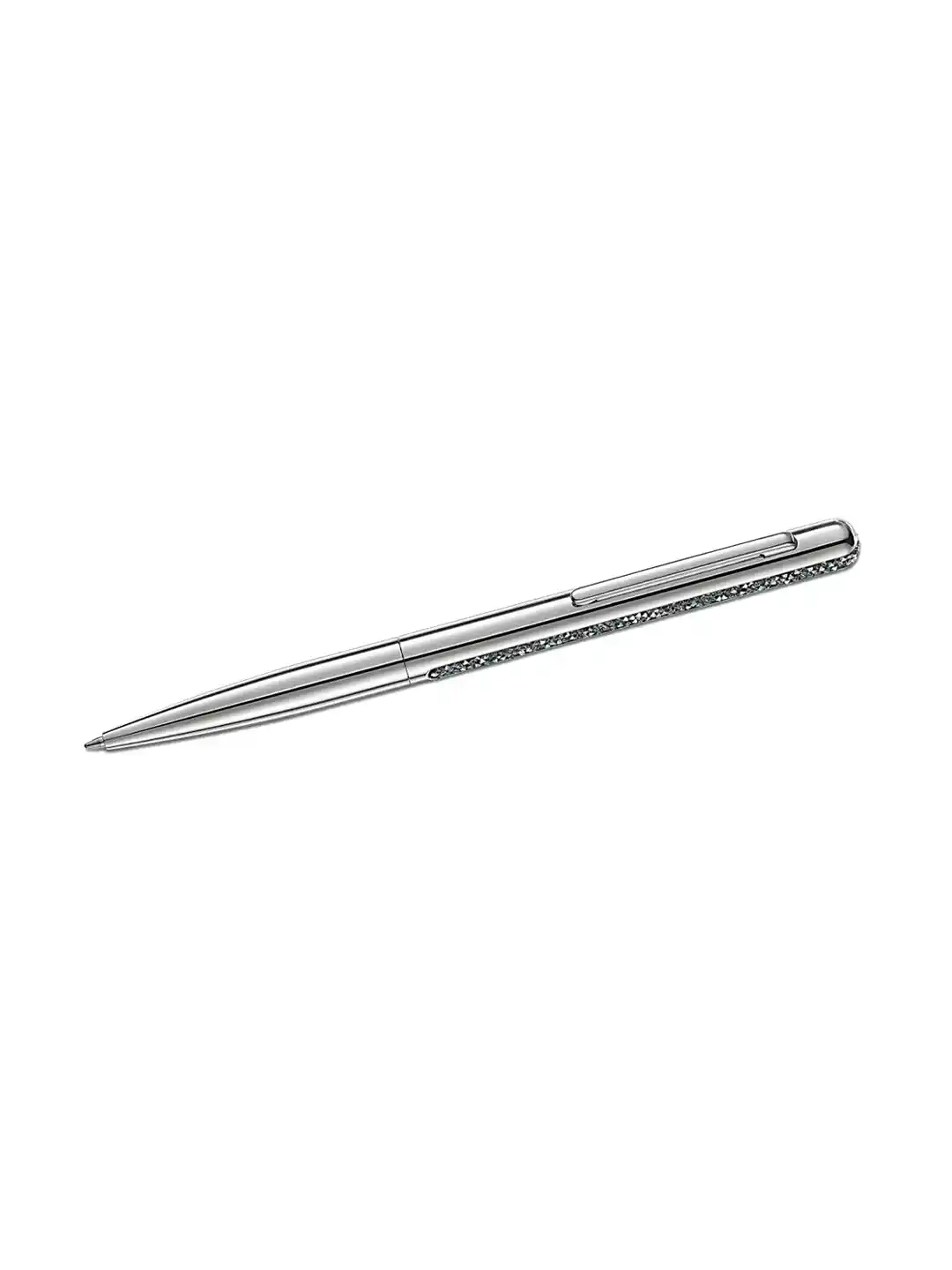Buy SWAROVSKI Silver-Toned Black Crystal-Studded Ballpoint Pen