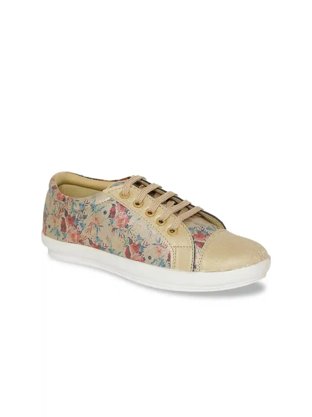 Buy Khadims Girls Beige Printed Sneakers Casual Shoes for Girls
