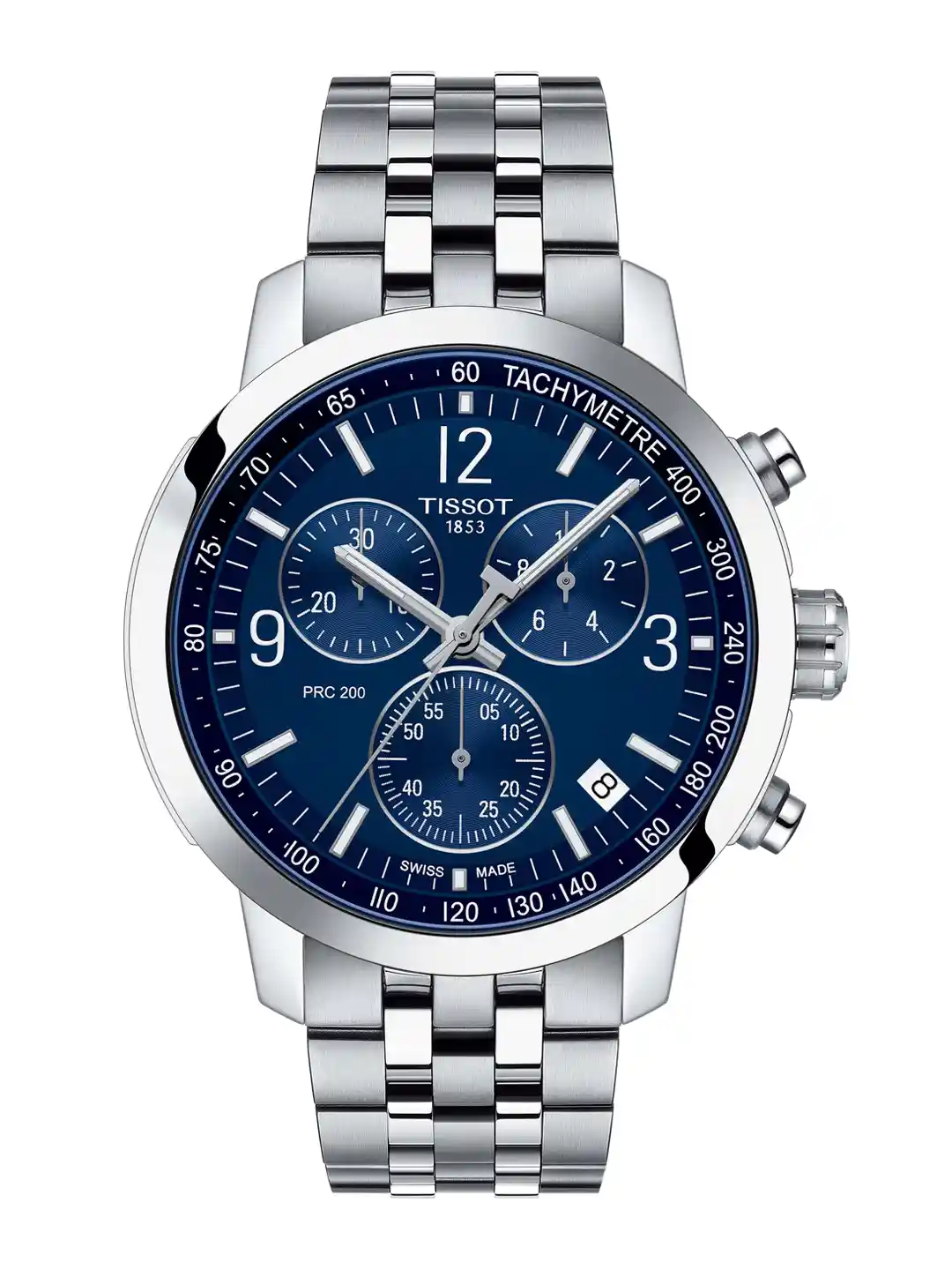 Buy TISSOT Men Blue Grey PRC 200 Chronograph Analogue