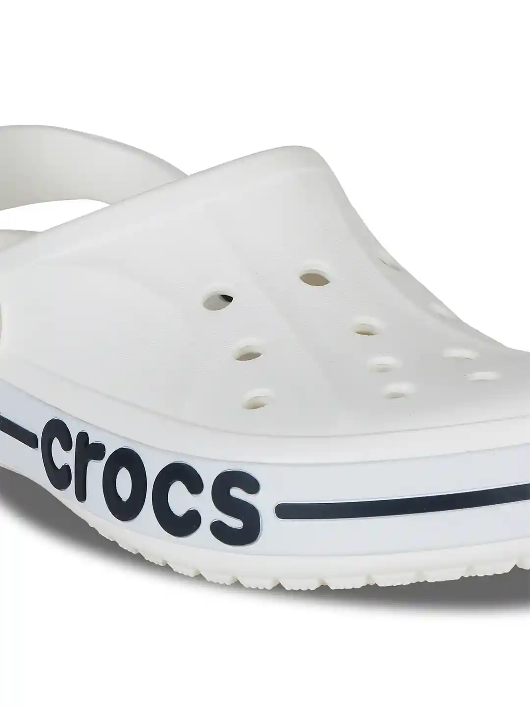 Buy Crocs White Black Croslite Clogs Flip Flops for Unisex