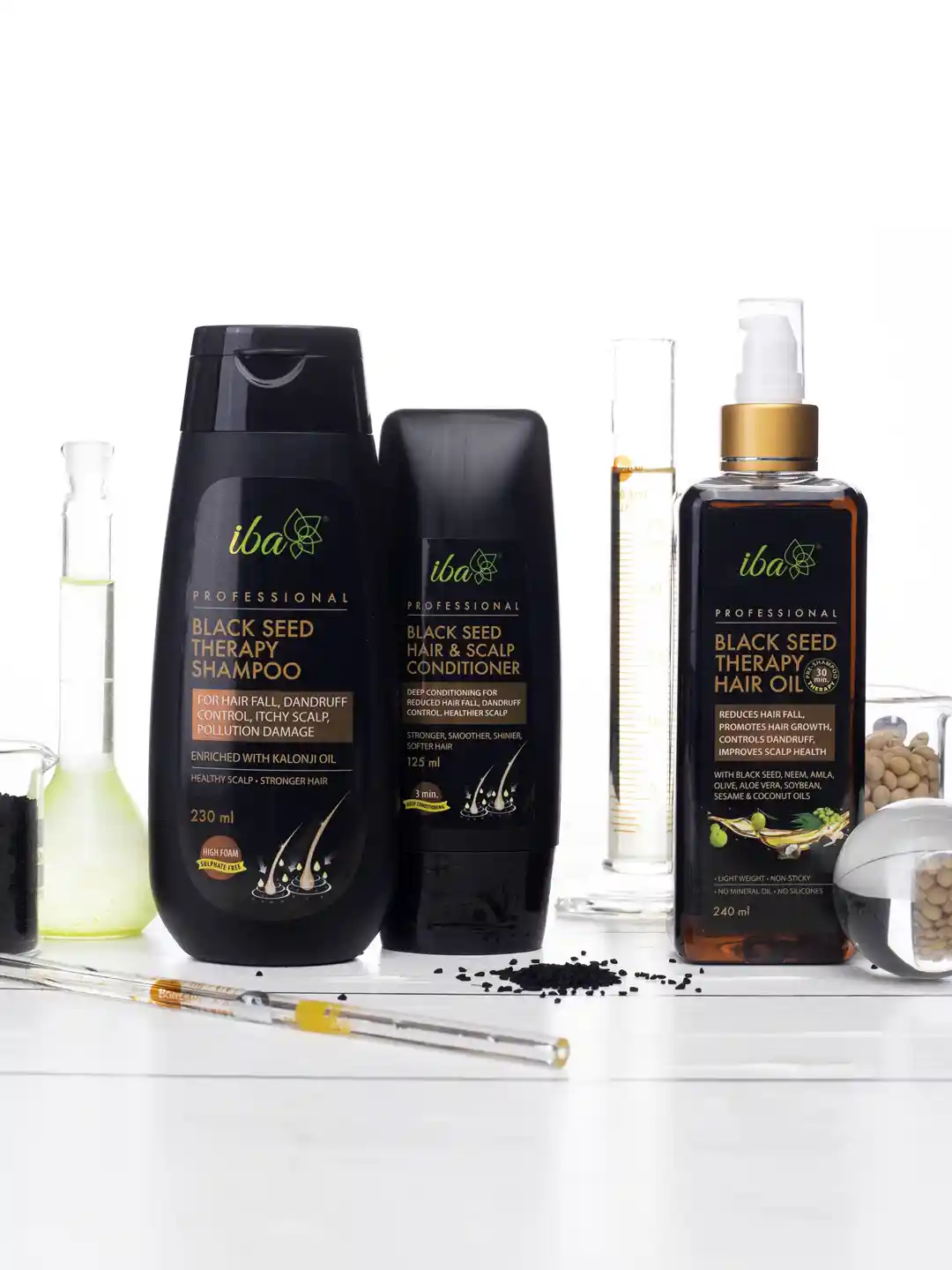 Buy Iba Set of 3 Black Seed Therapy Shampoo - Conditioner