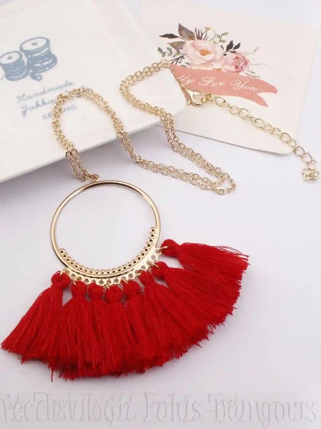 Buy Arzonai Red Stainless Steel Necklace Necklace and Chains for