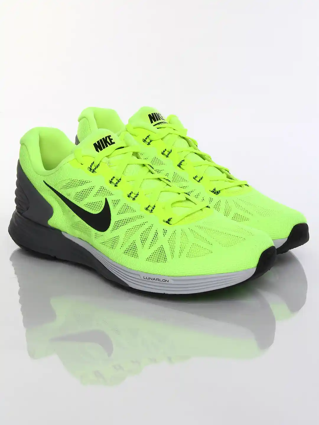 Buy Nike Men Fluorescent Green Lunarglide Running Shoes Sports