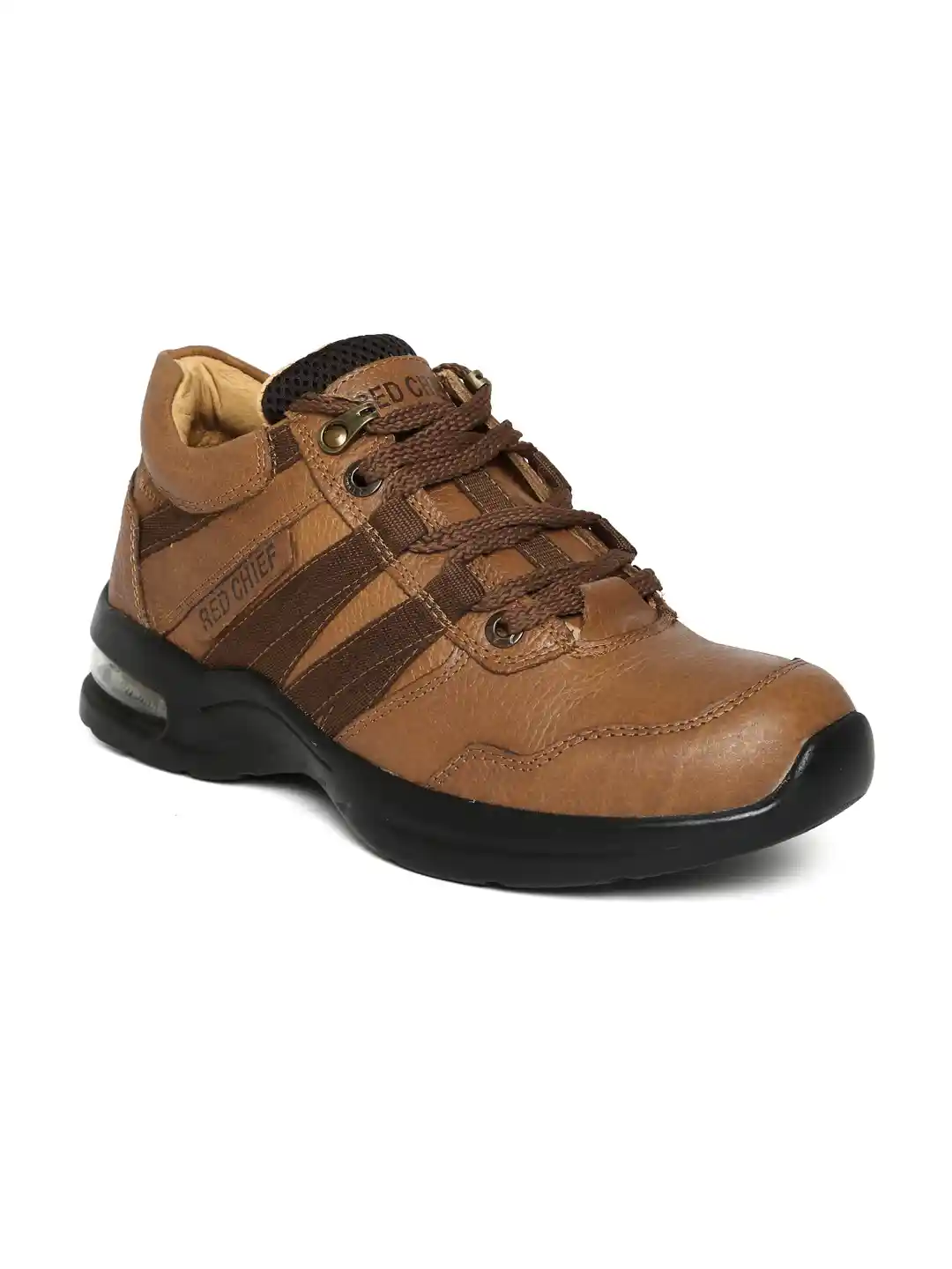 Red Chief Men Tan Brown Leather Casual Shoes