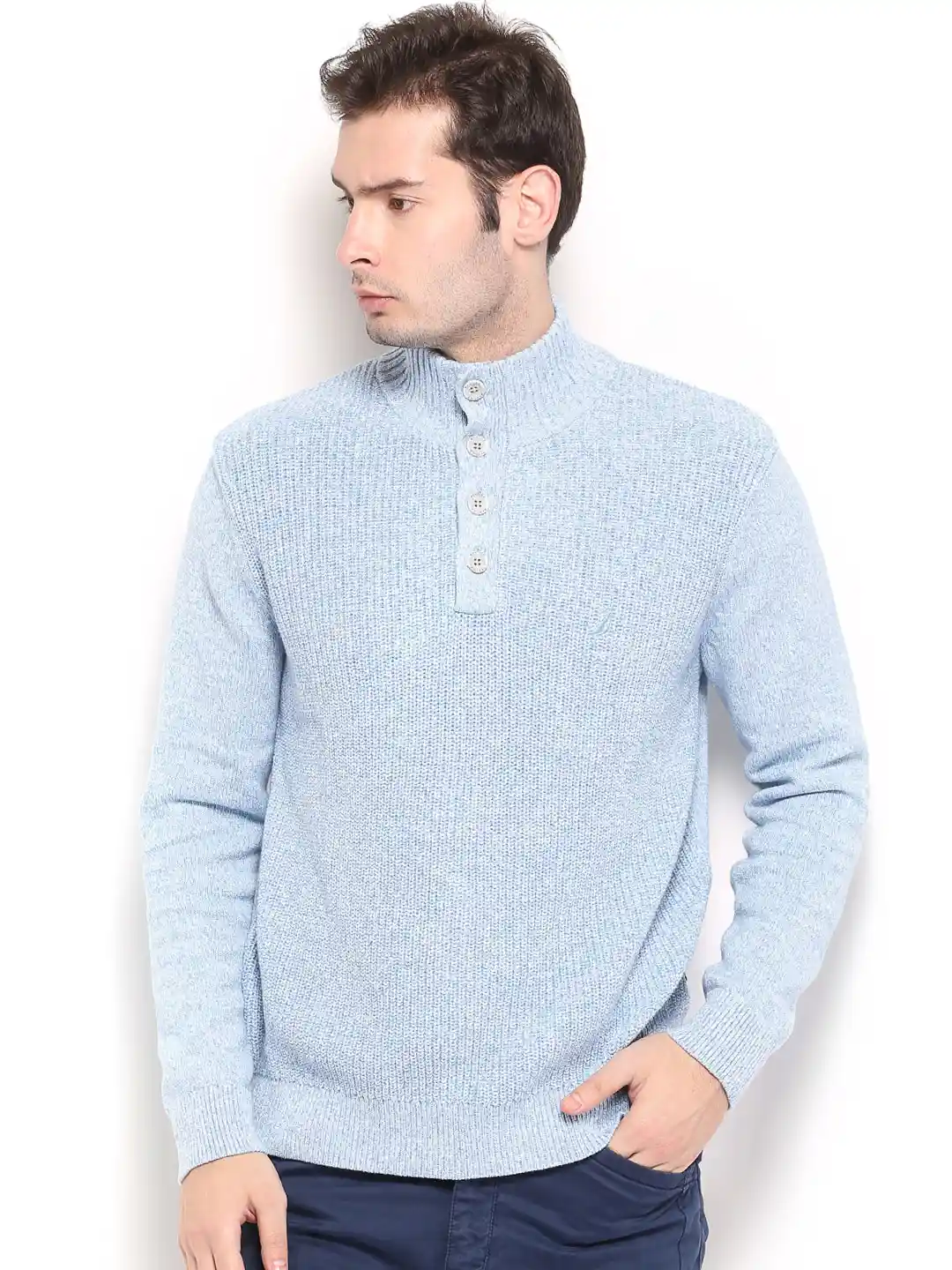Buy Nautica Men Light Blue Sweater Sweaters for Men 611552 Myntra