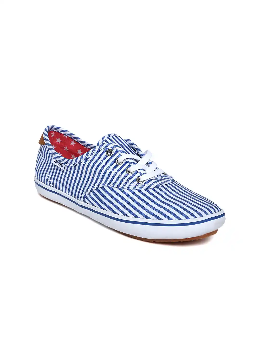 Buy Vans Women White Blue Striped Casual Shoes Casual Shoes