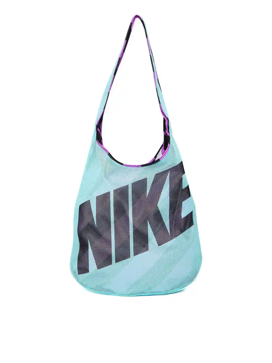 Buy Nike Women Mint Green Purple Printed Reversible Tote Bag