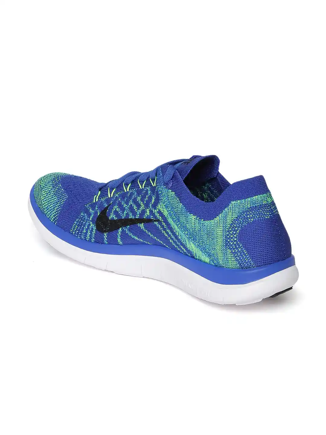 Buy Nike Men Blue Green Printed Free Flyknit Running Shoes