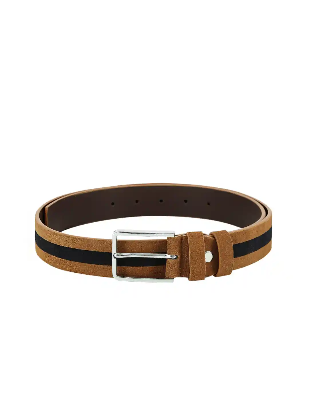 Buy Turtle Men Brown Navy Leather Belt Belts for Men 843318