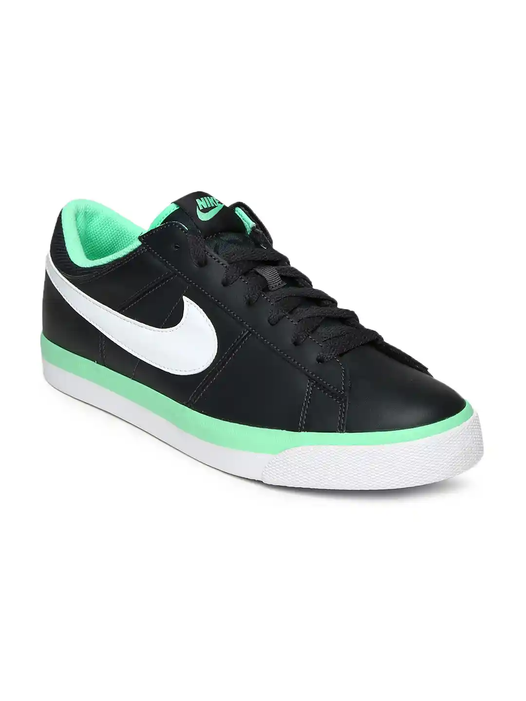 Buy Nike Men Black Match Supreme Leather Sneakers Casual Shoes