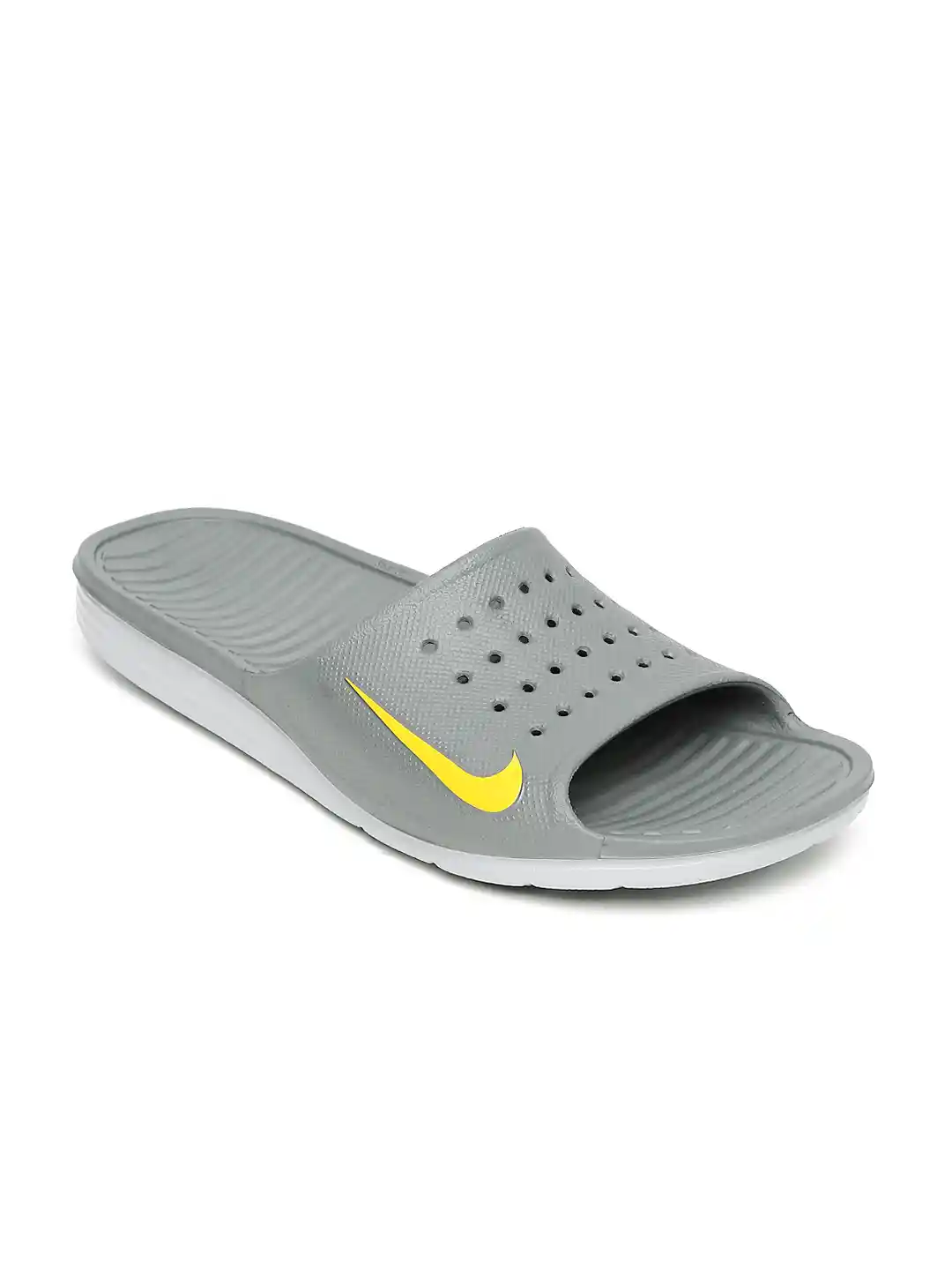 Nike Men Nike Solarsoft Mule Nike Men Grey Solarsoft Slide Flip-Flops