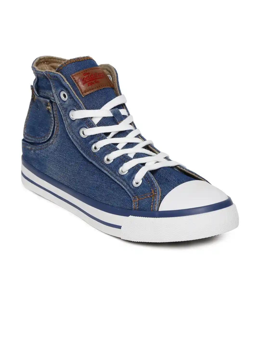Buy Roadster Men Blue Denim Canvas Shoes Casual Shoes for Men - Main Image