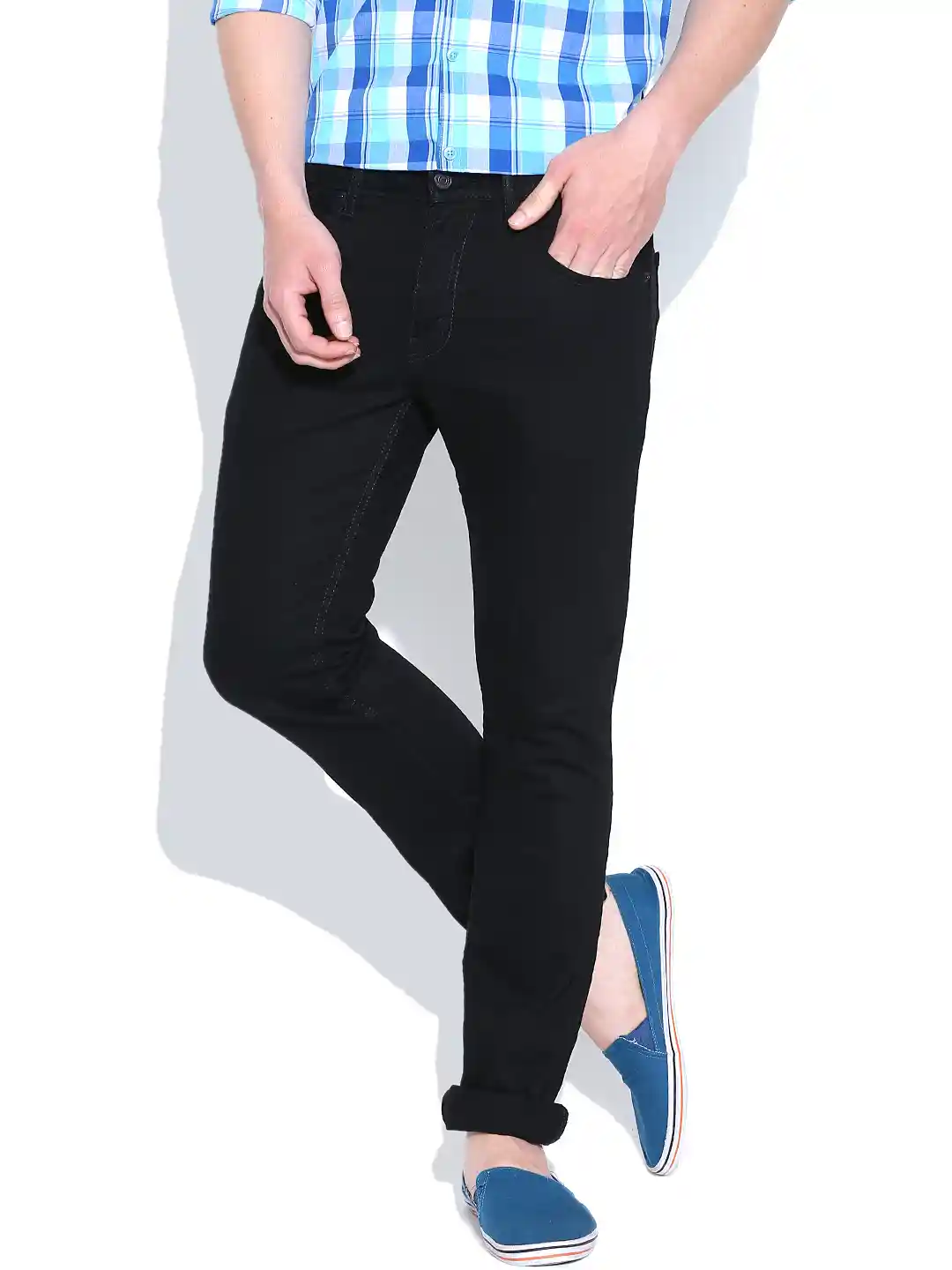 Buy Levis Black Skinny Straight Fit Stretchable Jeans 65504