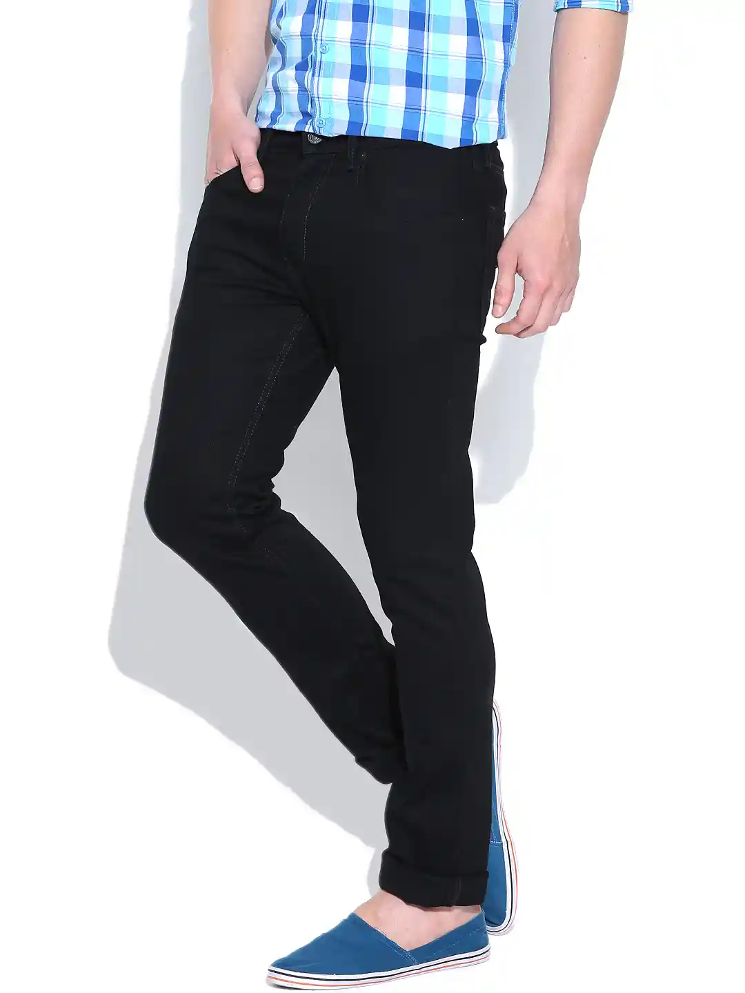 Buy Levis Black Skinny Straight Fit Stretchable Jeans 65504