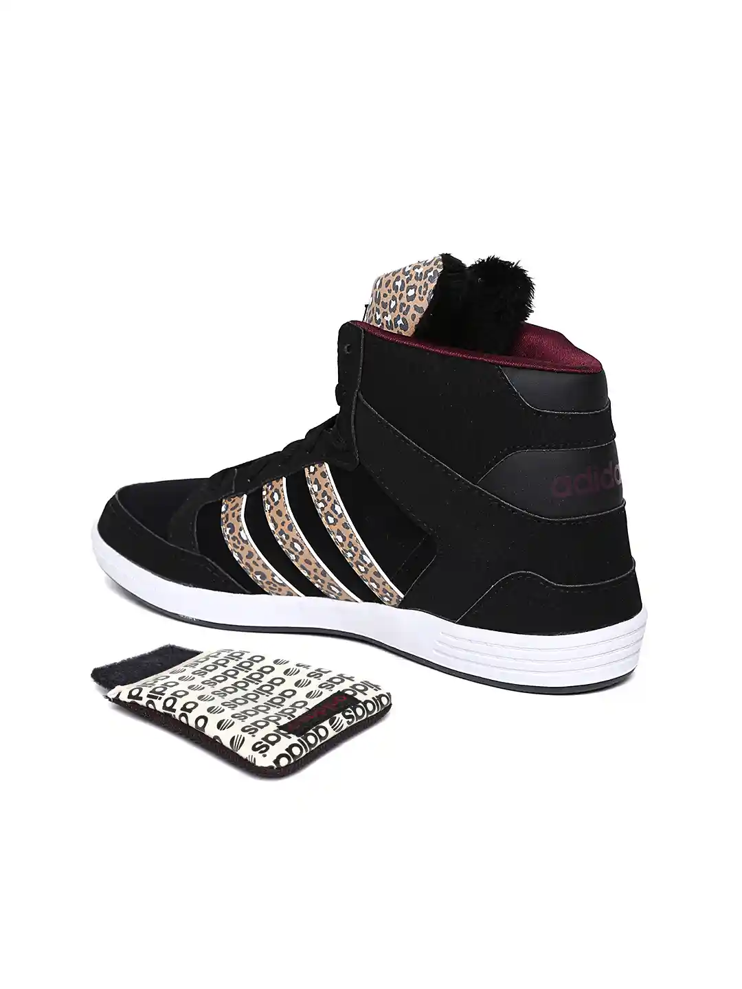 Buy ADIDAS NEO Women Black Hoops CST Animal Sneakers Casual