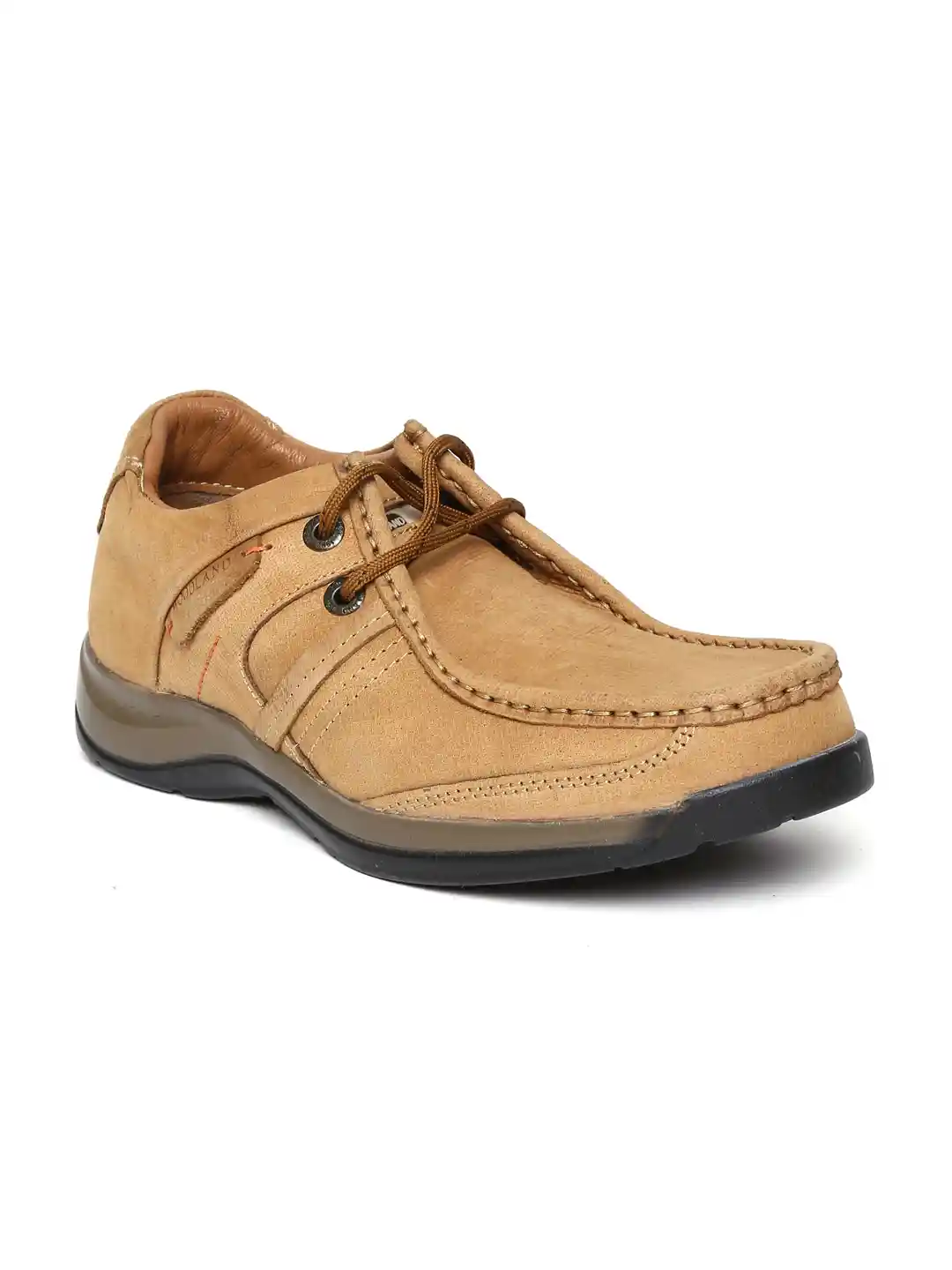 Buy Woodland ProPlanet Men Camel Brown Leather Casual Shoes