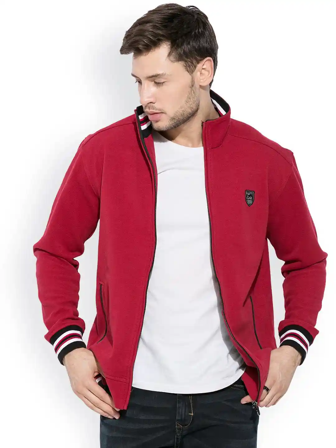 Buy Mufti Red Jacket Jackets for Men 999695 Myntra