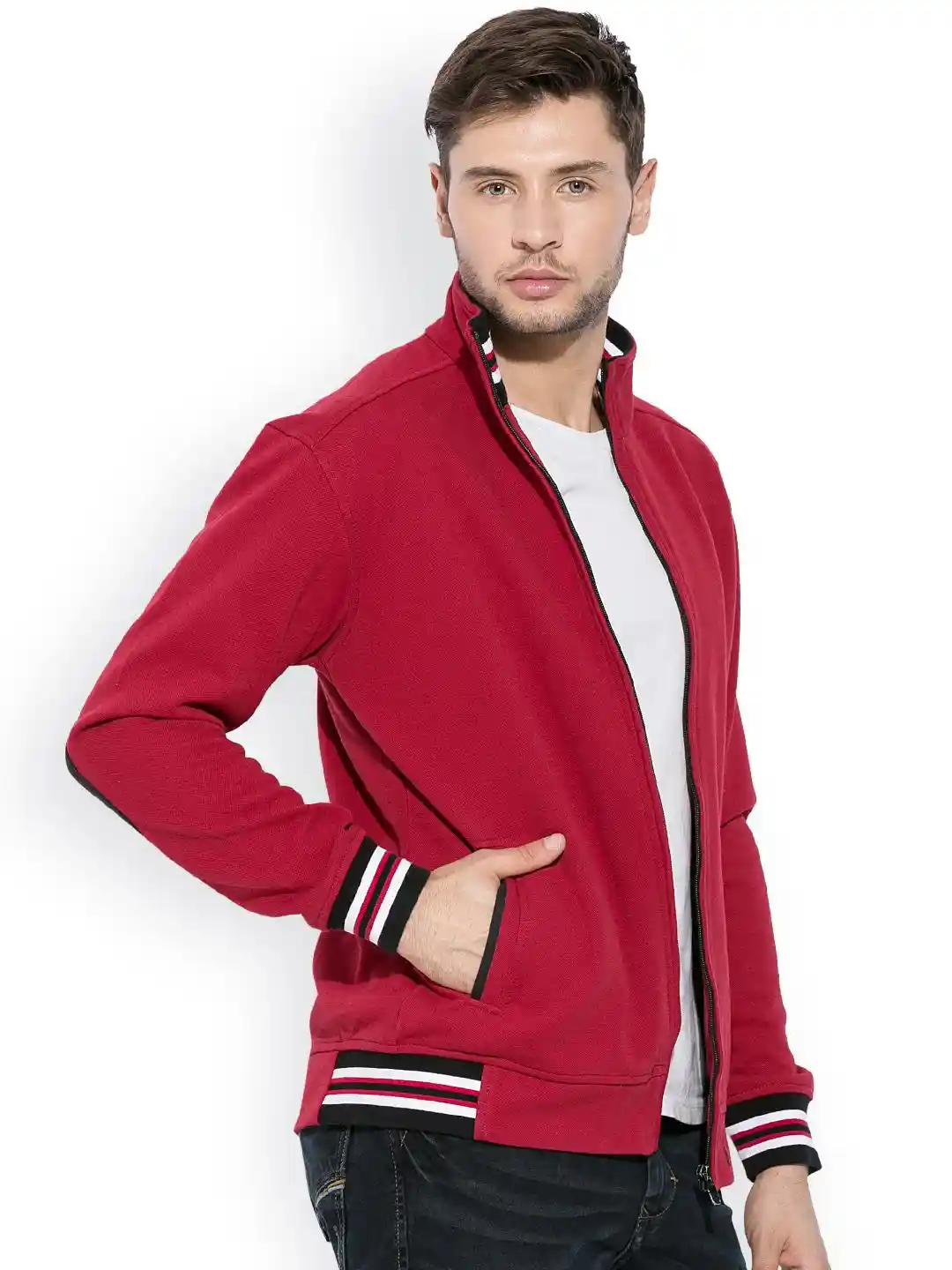 Buy Mufti Red Jacket Jackets for Men 999695 Myntra