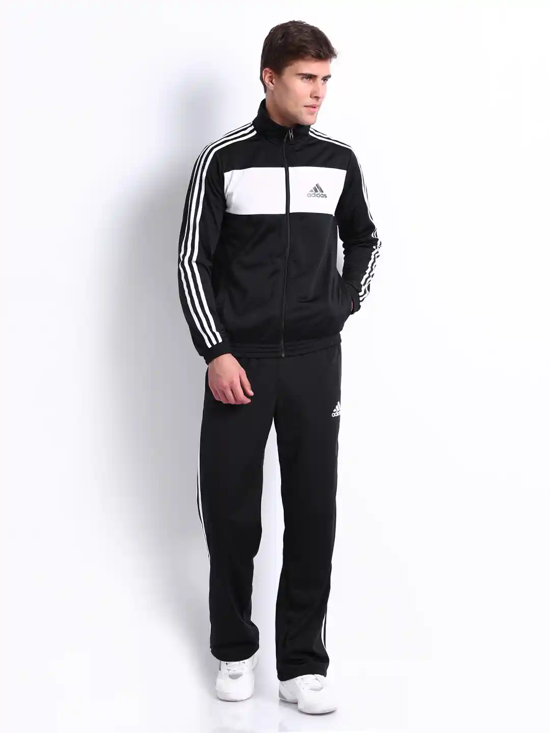 Buy ADIDAS Men Black White Tracksuit Tracksuits for Men 252838