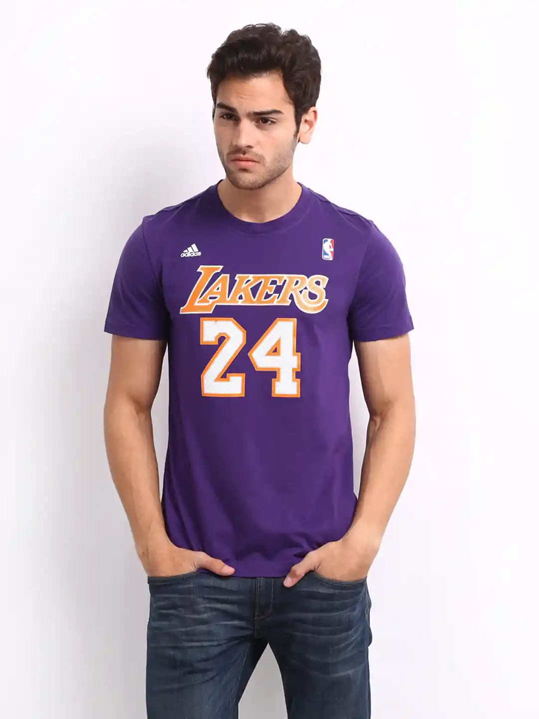 Buy ADIDAS Men Purple Lakers Jersey Tshirts for Men 235675 Myntra