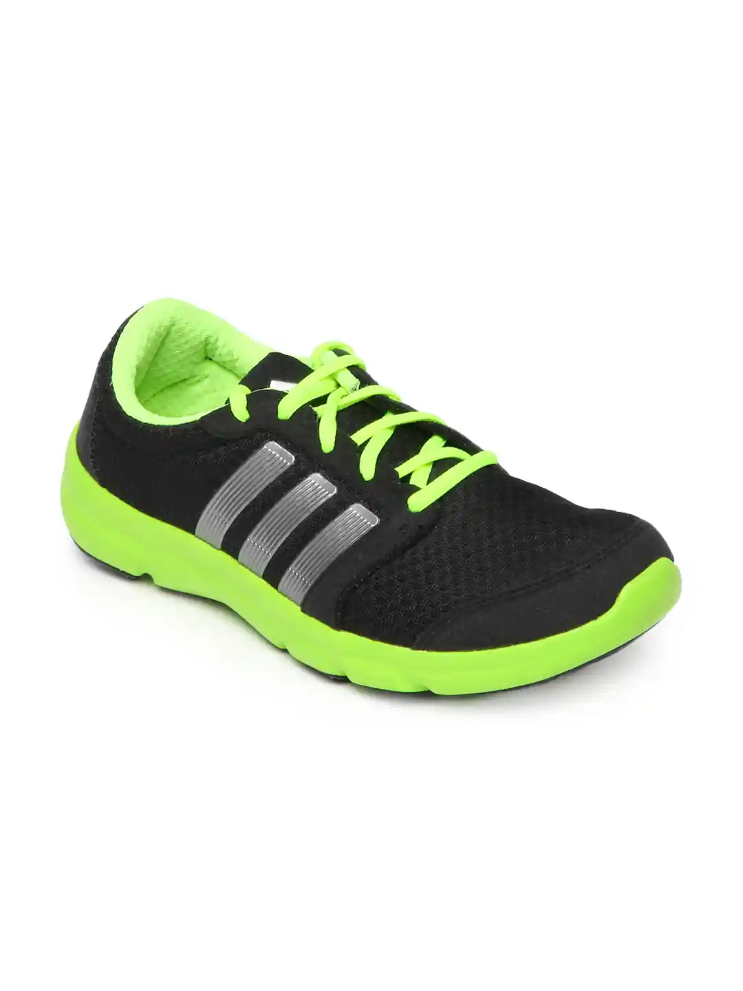 Adidas Lime Green Running Shoes Mens ADIDAS Men Black Neon Green