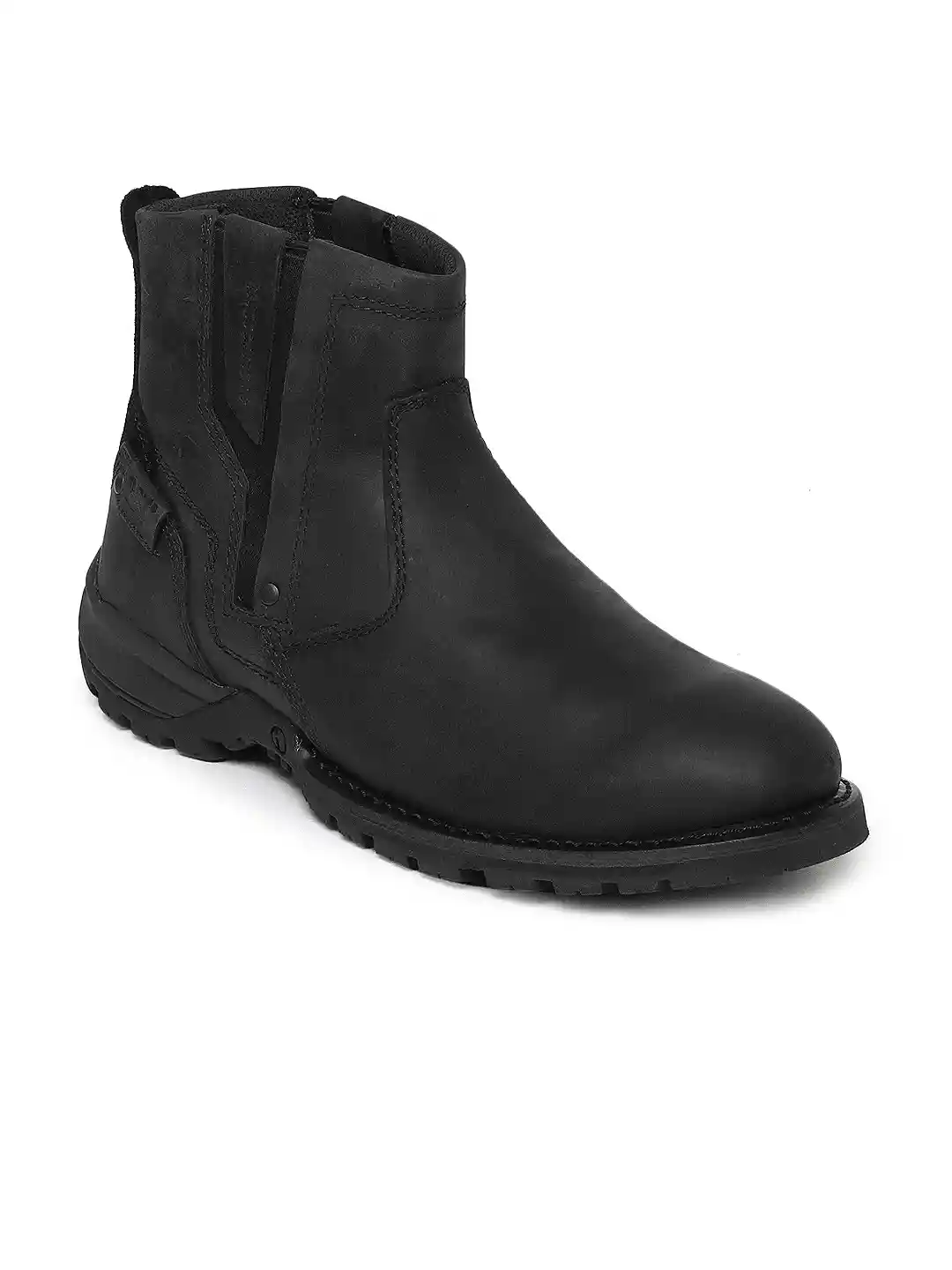 Buy CAT Men Black Evander Leather Boots Casual Shoes for Men