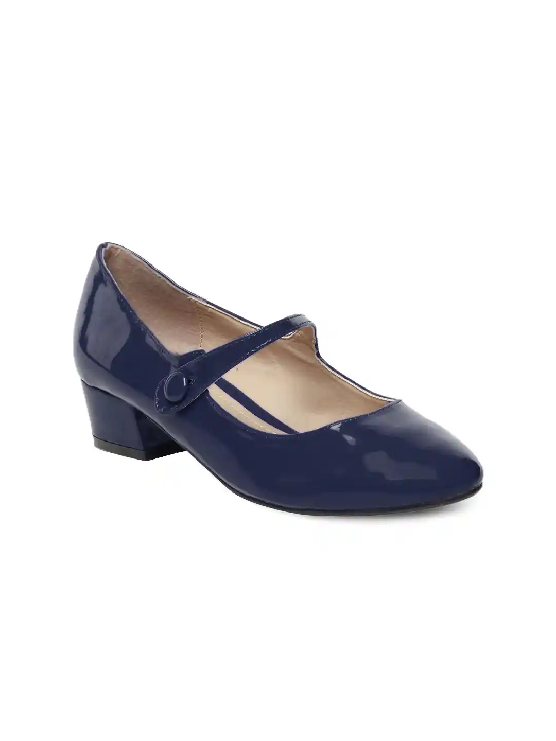 Buy Carlton London Women Navy Mary Jane Shoes Heels for Women