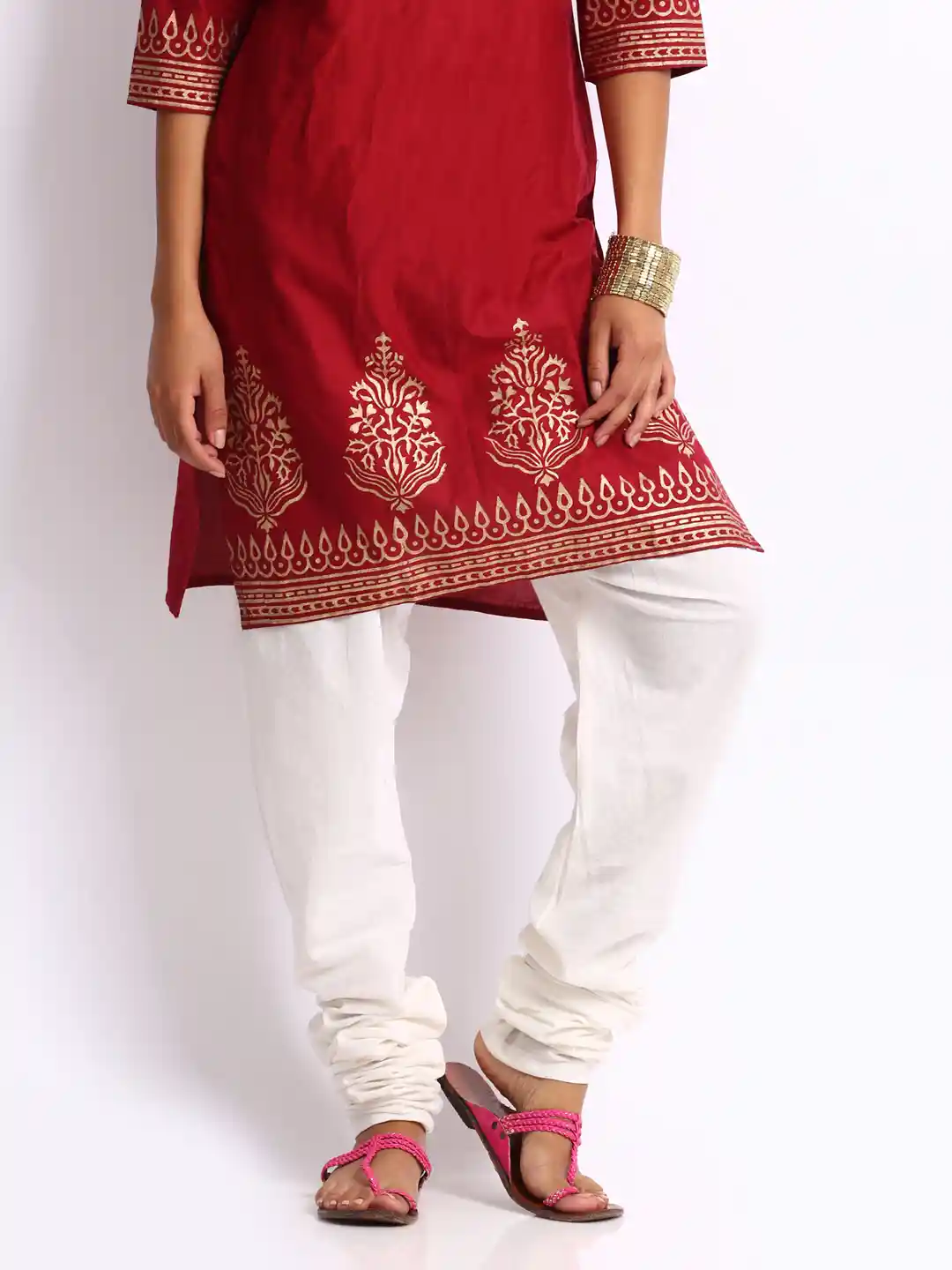 Buy Fabindia Women Off-White Churidar Pants Churidar for Women