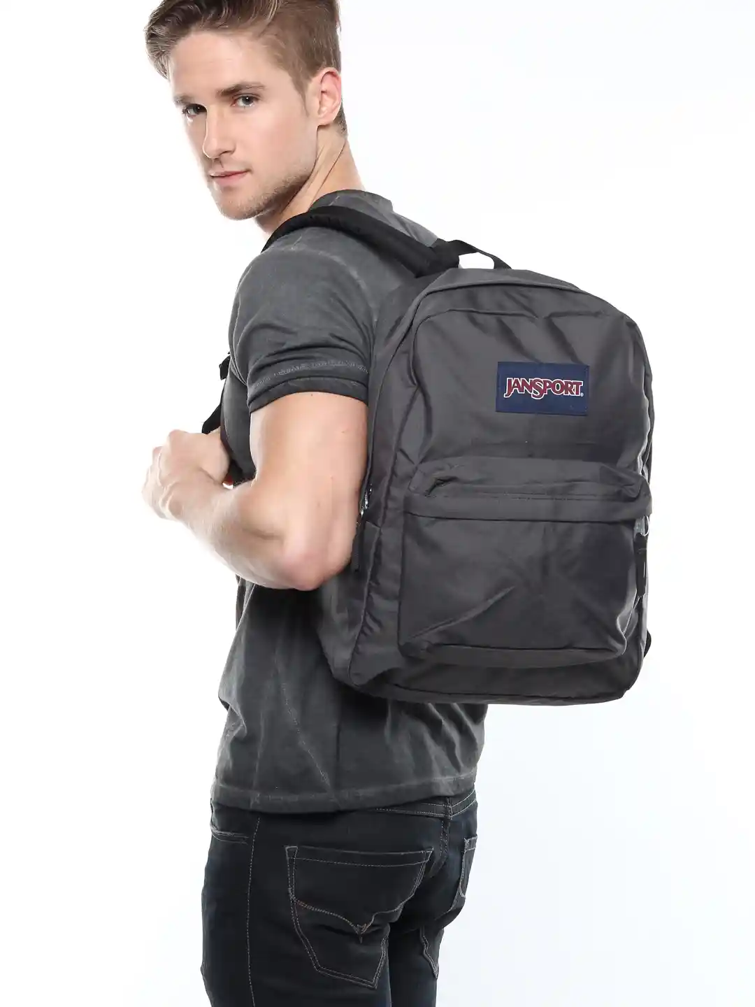 Buy Jansport Unisex Grey Superbreak Backpack Backpacks for
