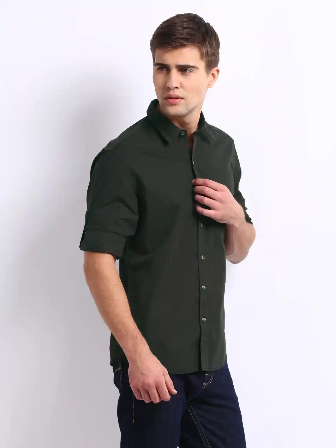 John Players Black Jeans Cuffed John Players Men Black Wool Blend