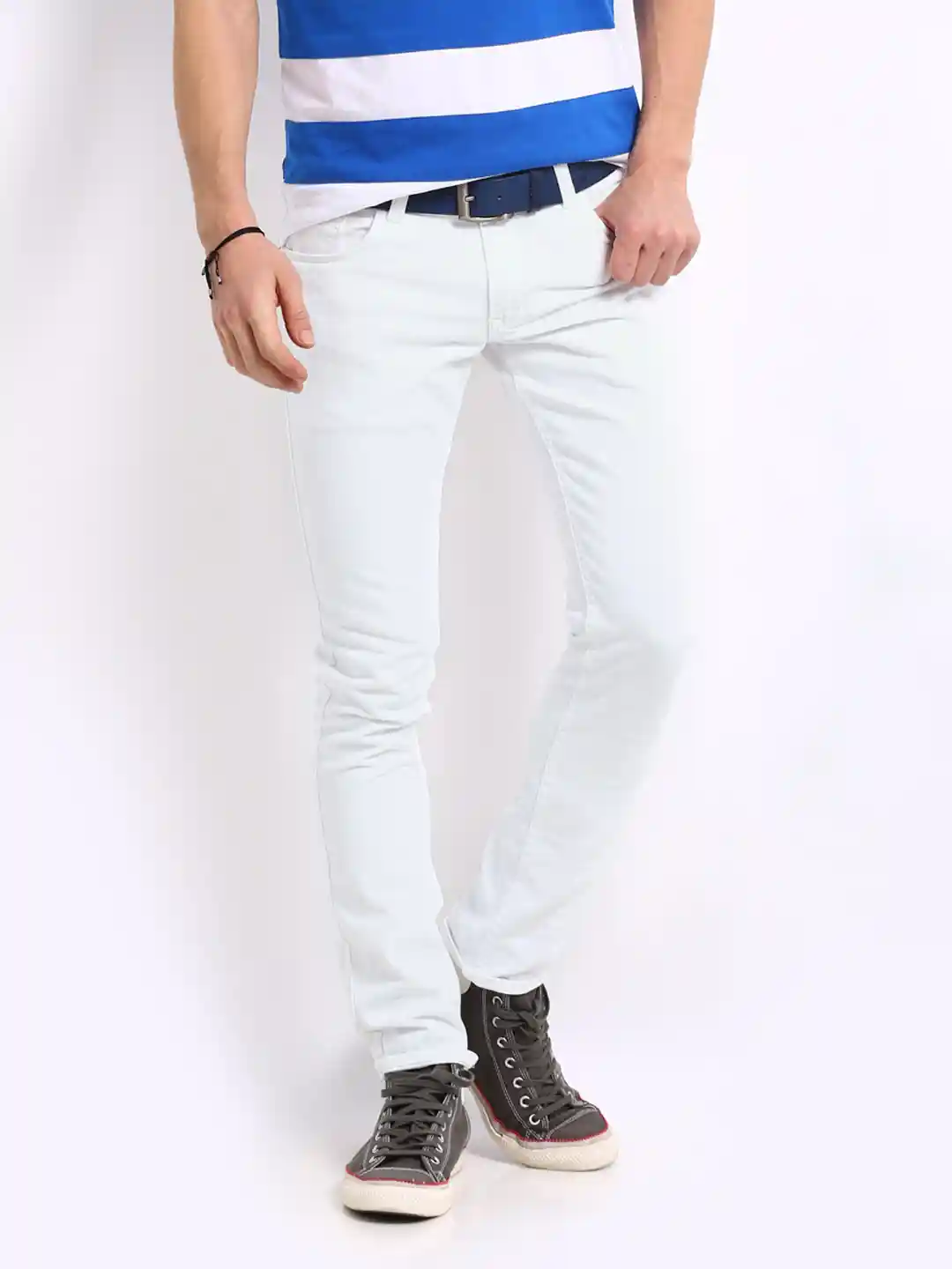 Buy John Players Men White Super Skinny Fit Jeans Jeans for Men