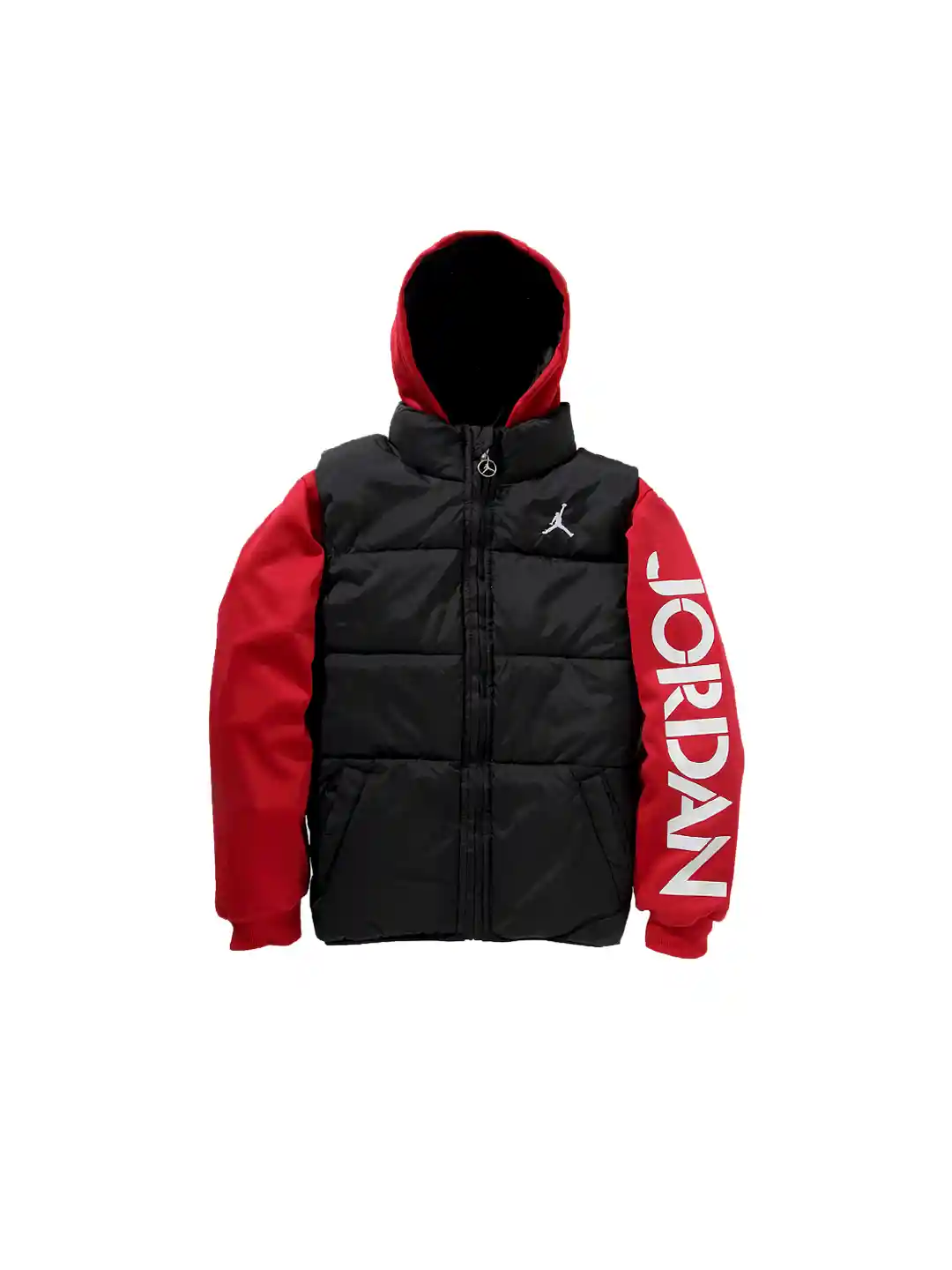 Buy Jordan Boys Black Red Hooded Jacket Jackets for Boys