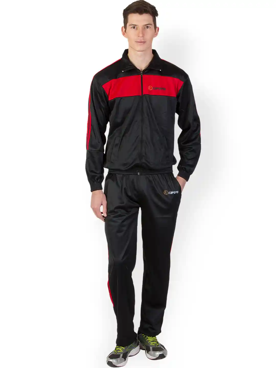 Buy Kapapai Men Black Red Tracksuit Tracksuits for Men 766510