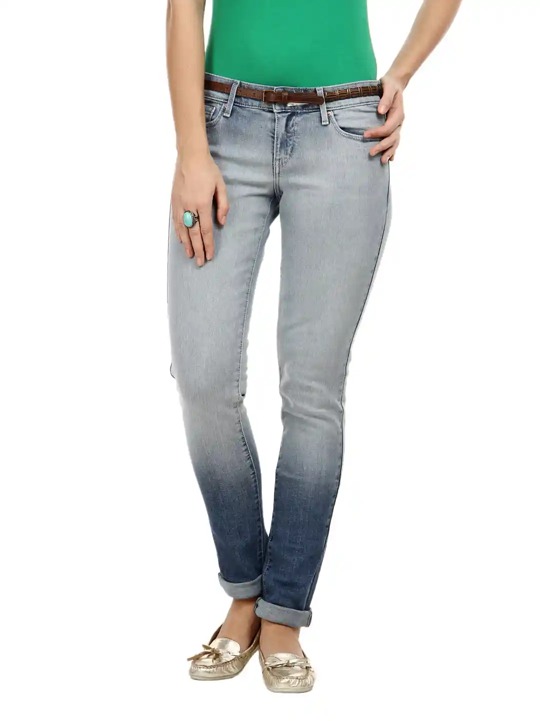 Buy Levis Women Demi Curve Skinny Indigo Ombre Blue Jeans Jeans