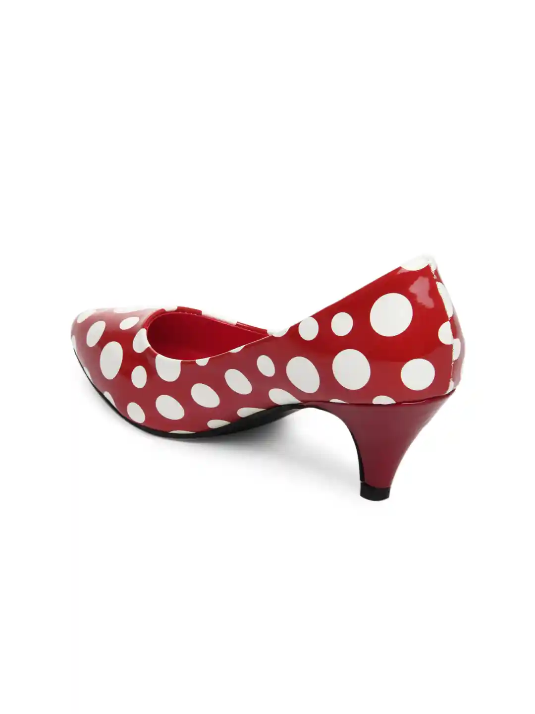 Buy Nell Women Red White Polka Dot Heels Heels for Women