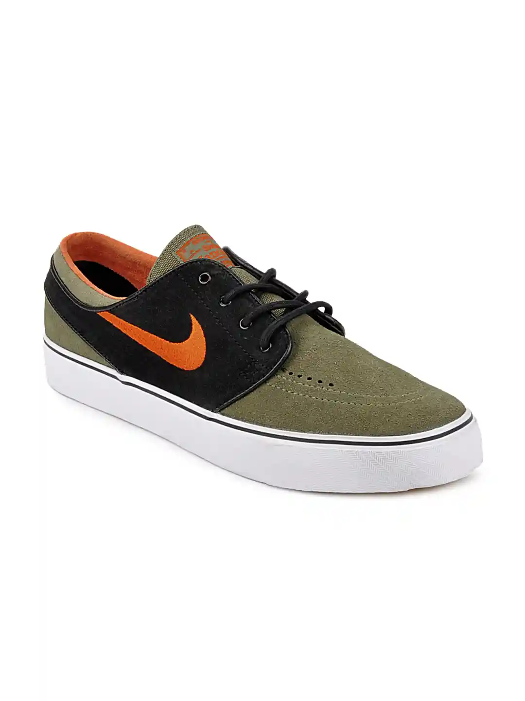 Buy Nike Men Olive Green Black Zoom Stefan Janoski Casual Shoes