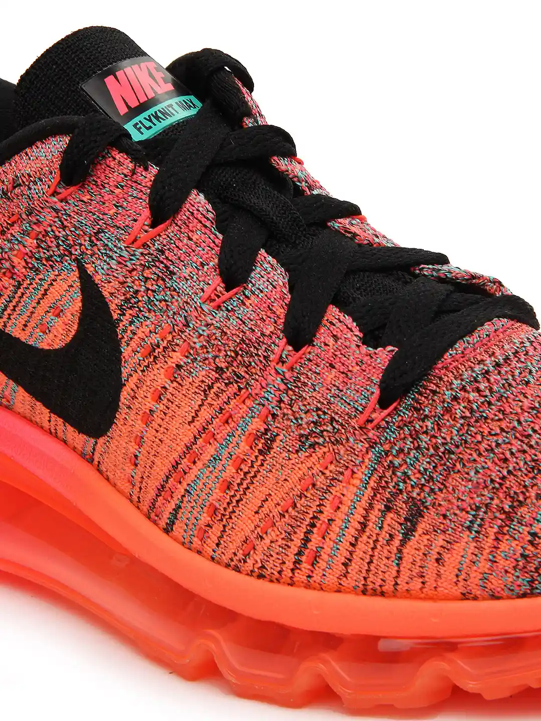 Buy Nike Women Fluorescent Orange Flyknit Max Running Shoes