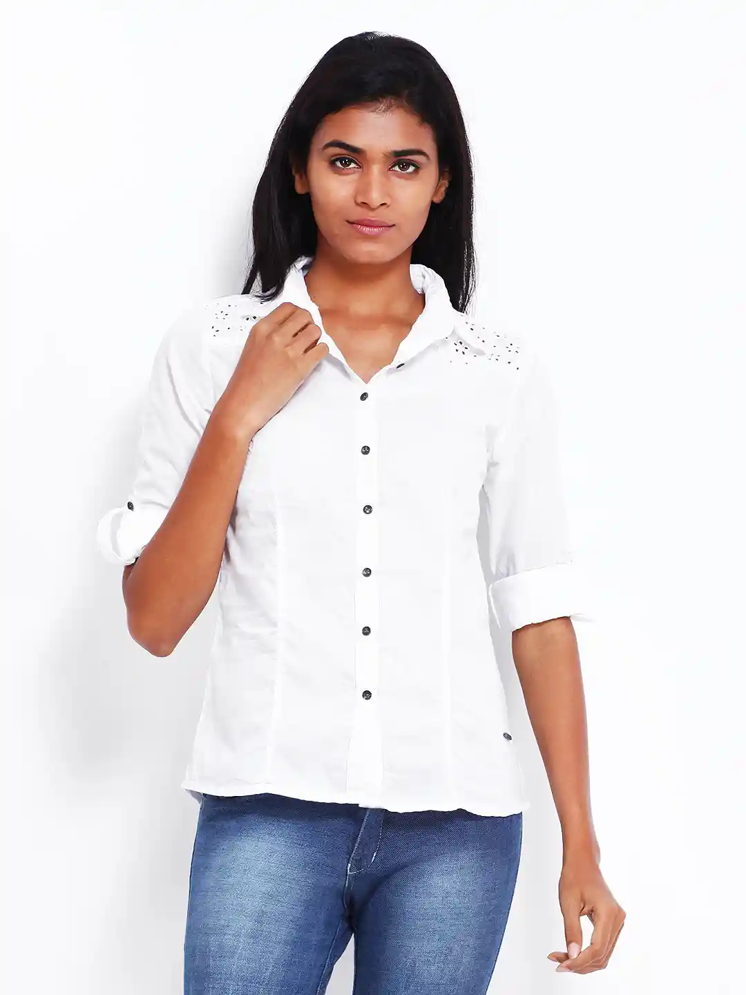 Buy Pepe Jeans Women White Shirt Shirts for Women 290611 Myntra