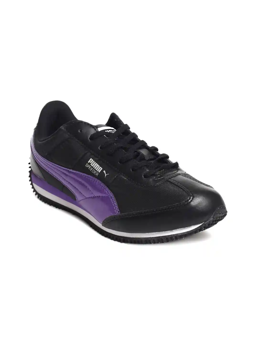 Buy Puma Women Speeder Tetron Black Purple Sports Shoes Sports