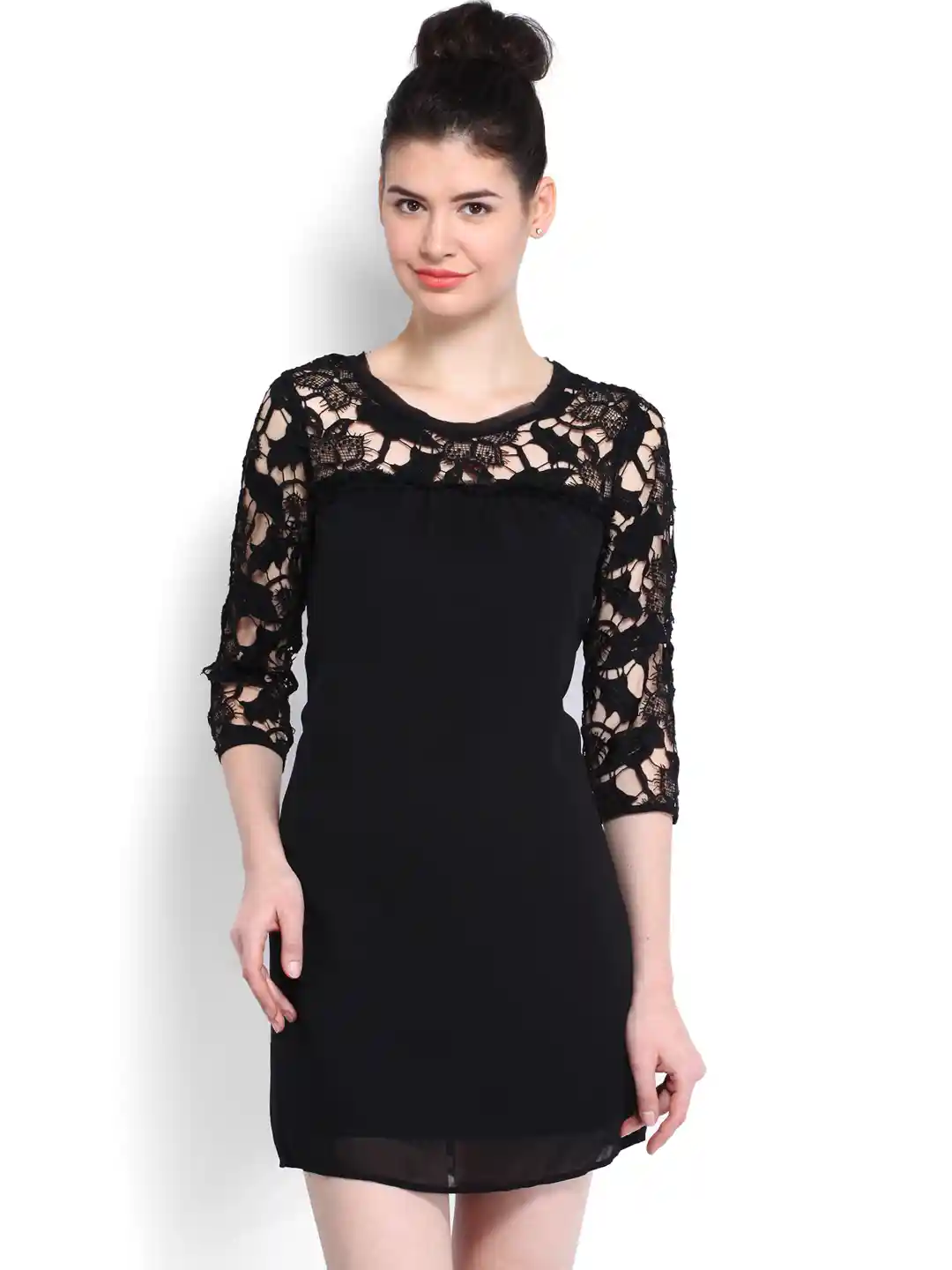 Buy Vero Moda Black Lace Shift Dress Dresses for Women 312510