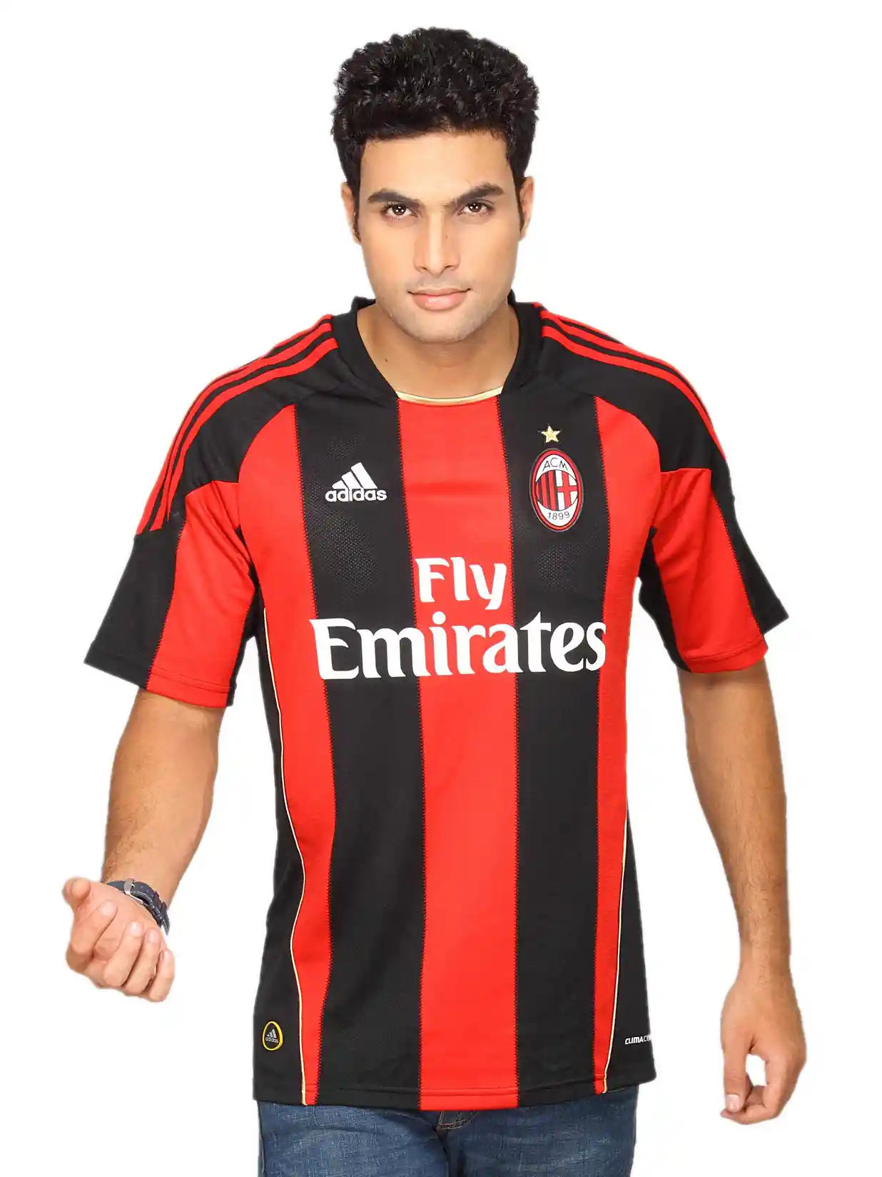 Emirates Fly Better Jersey Red And Black Buy ADIDAS Men Ac Milan