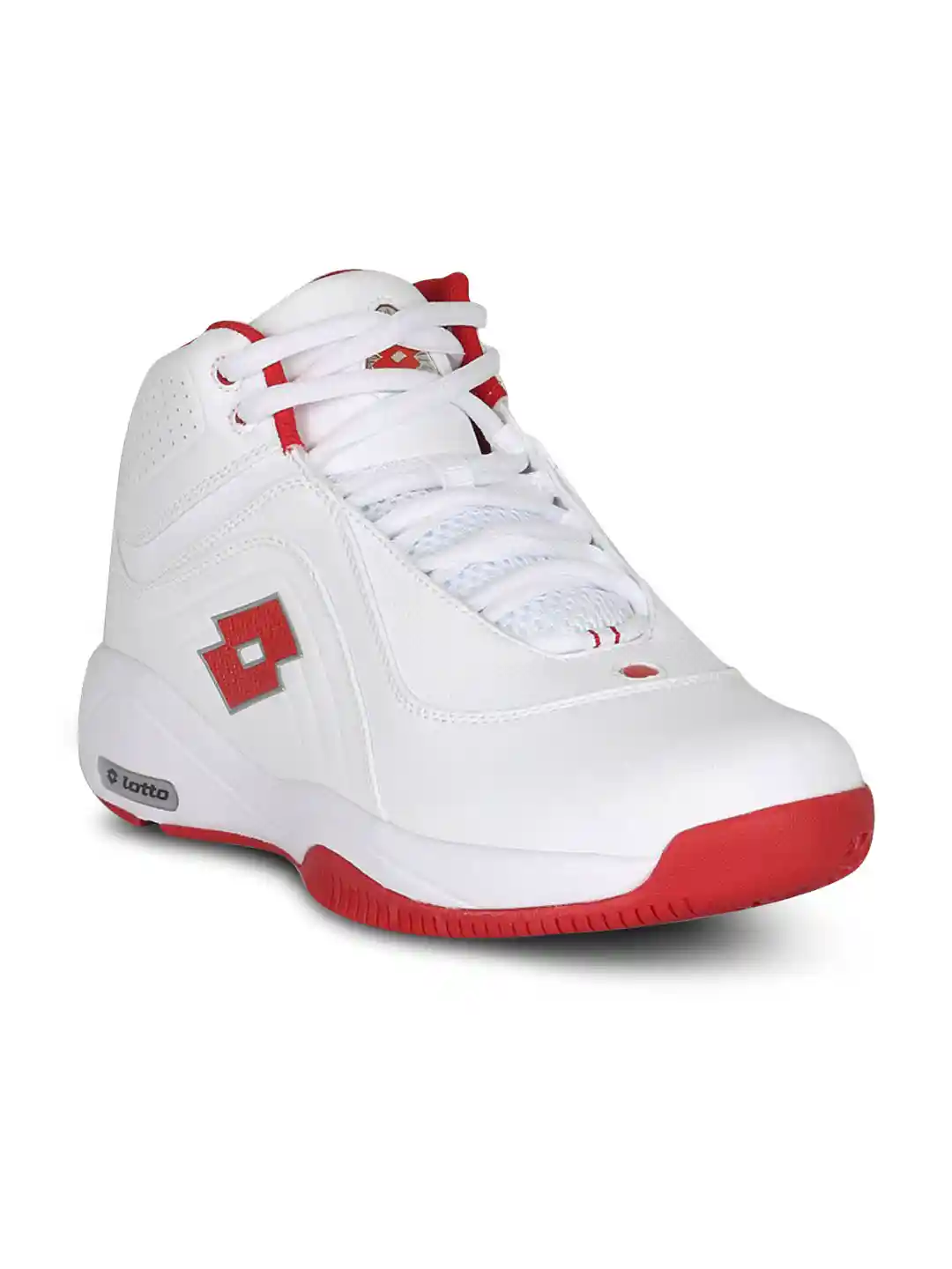 Buy Lotto Men's Basketball White Red Shoe Sports Shoes for Men
