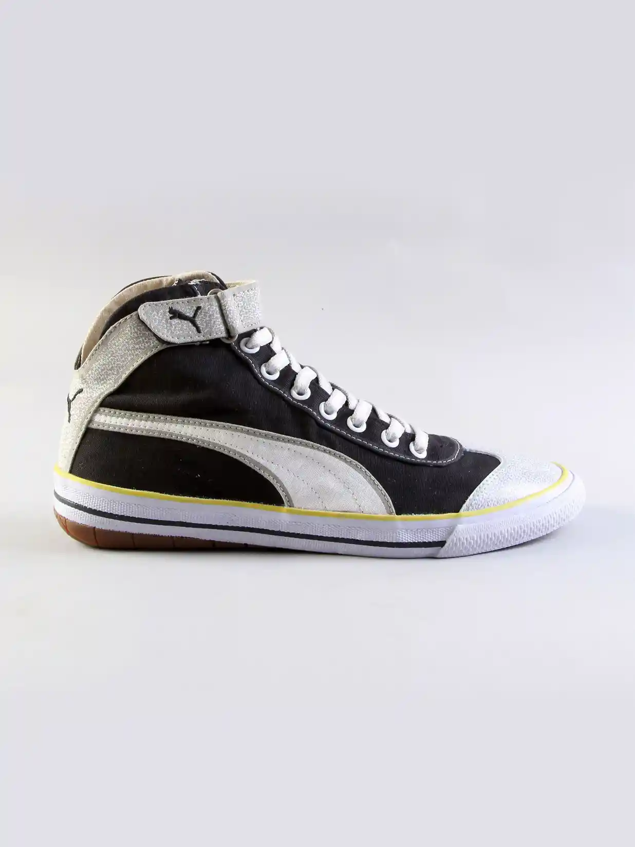 Buy Puma Men's Mid Pixel Black \u0026 Silver Canvas Shoe - Sports Shoes for Men  2967 | Myntra