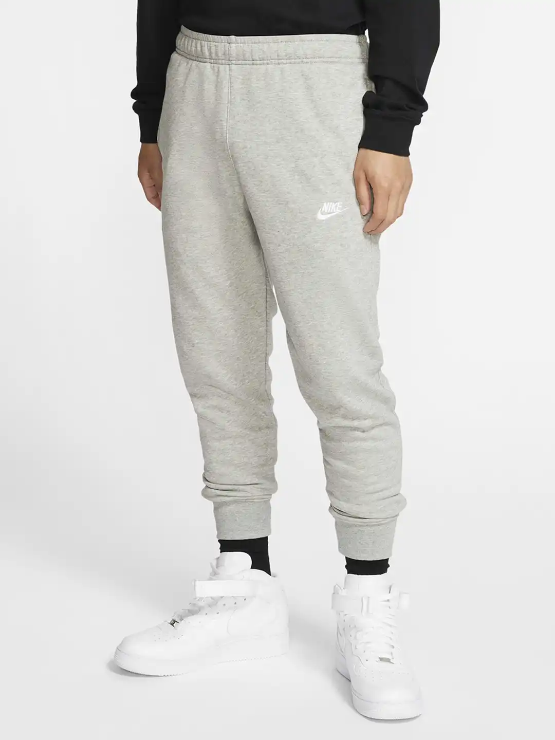 grey nike club joggers