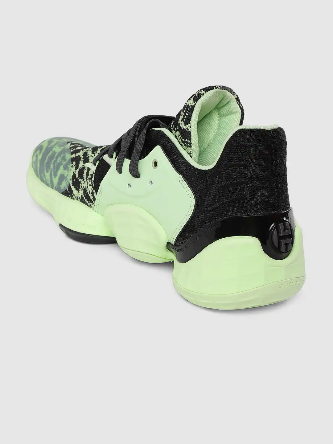 Buy ADIDAS Men Green & Black Harden Vol. 4 Woven Design Basketball