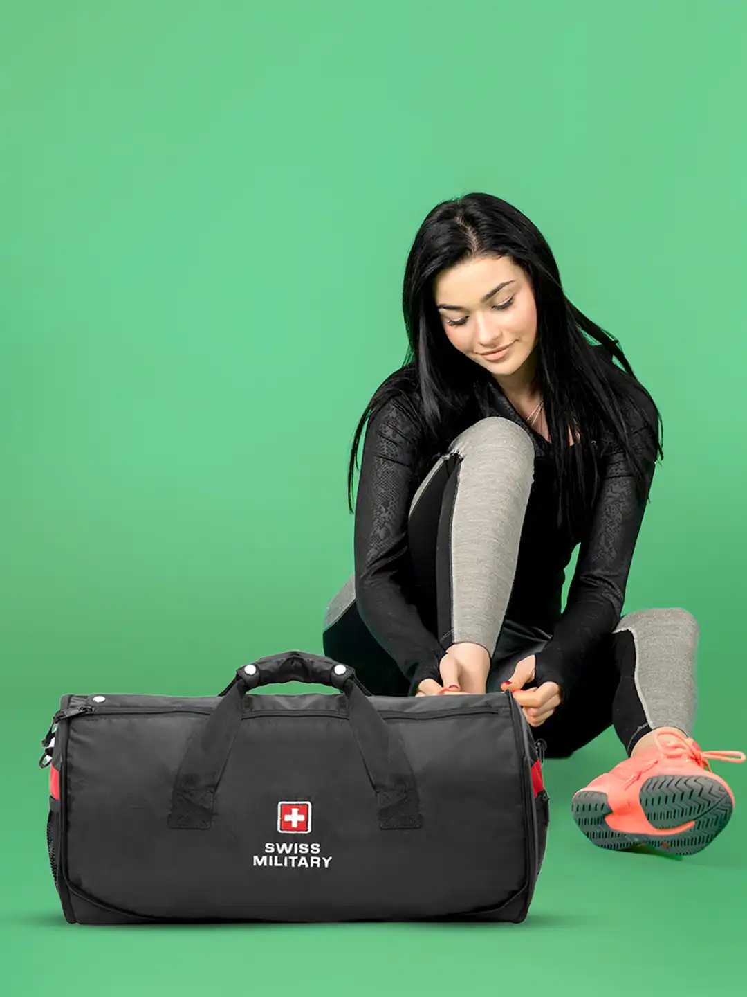 Buy SWISS MILITARY Unisex Black Foldable Duffel Bag - Duffel Bag