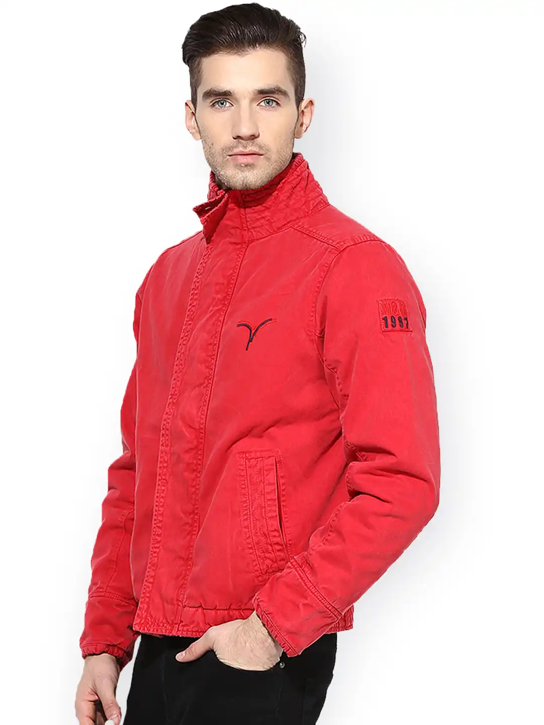 Buy Monteil & Munero Red Jacket - Jackets for Men 1072182 | Myntra