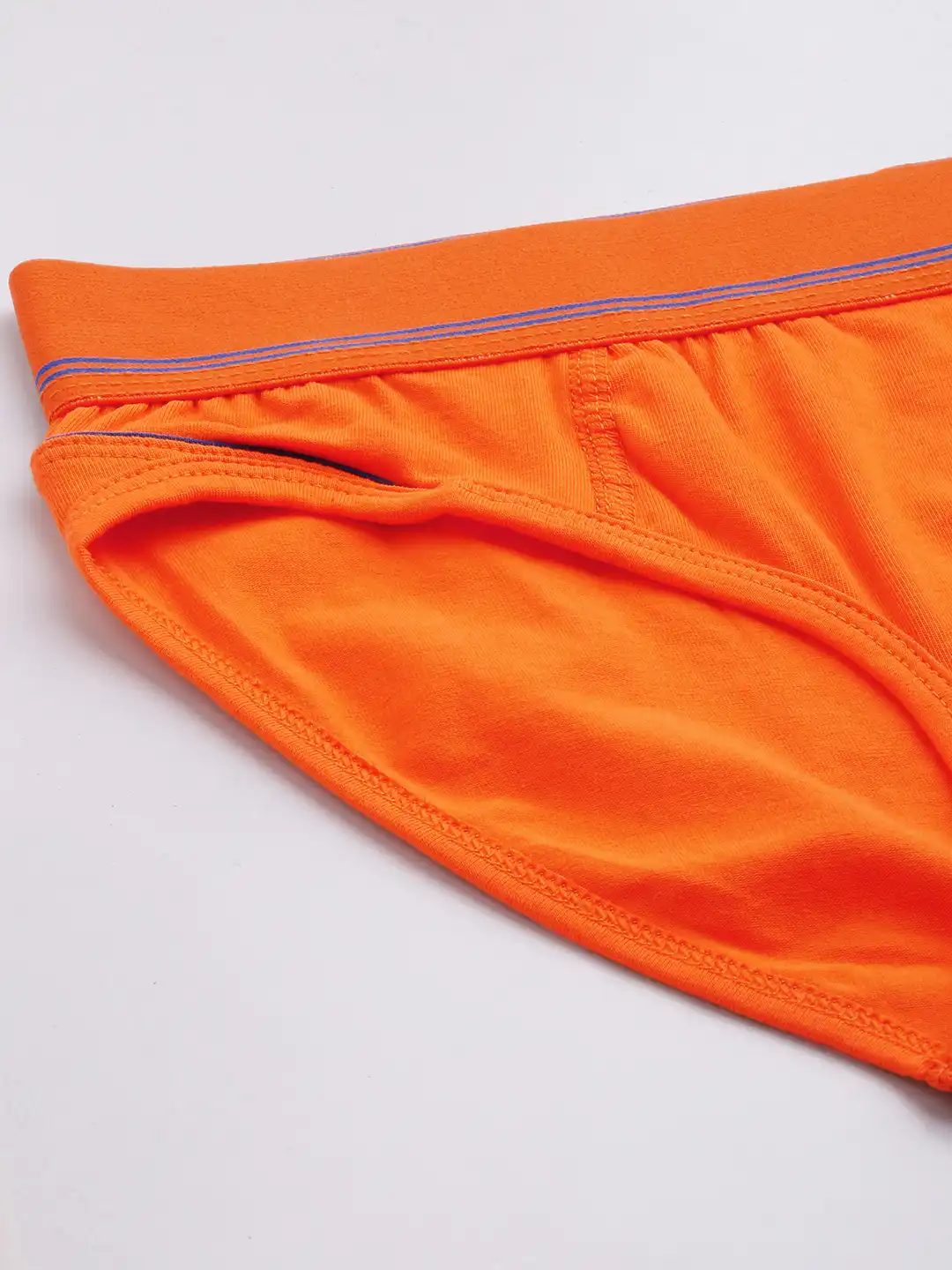 Buy Park Avenue Men Orange Solid Basic Briefs PZRR00135-E5