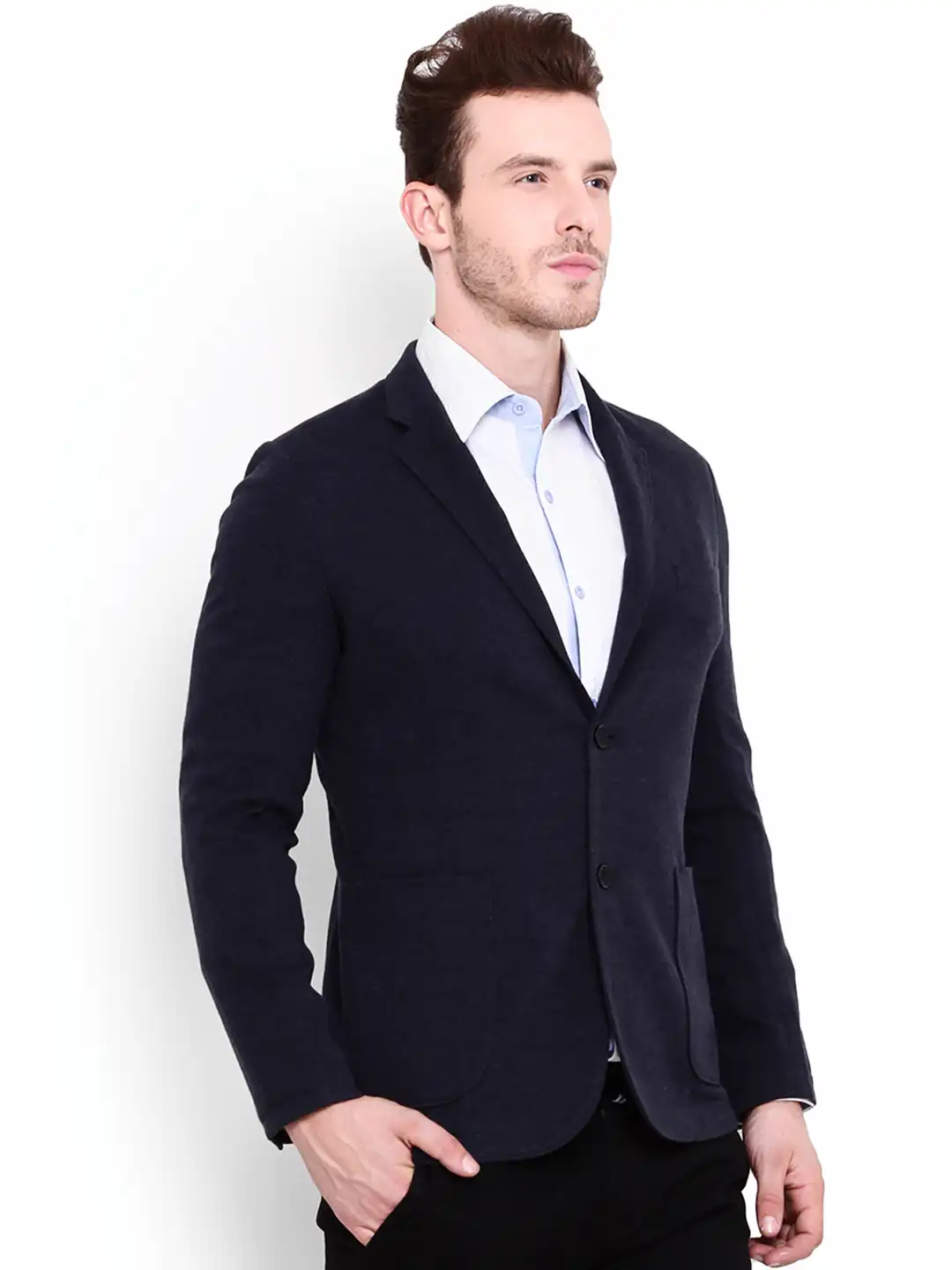 Buy SMOKESTACK Navy Blazer - Blazers for Men 1091897 | Myntra
