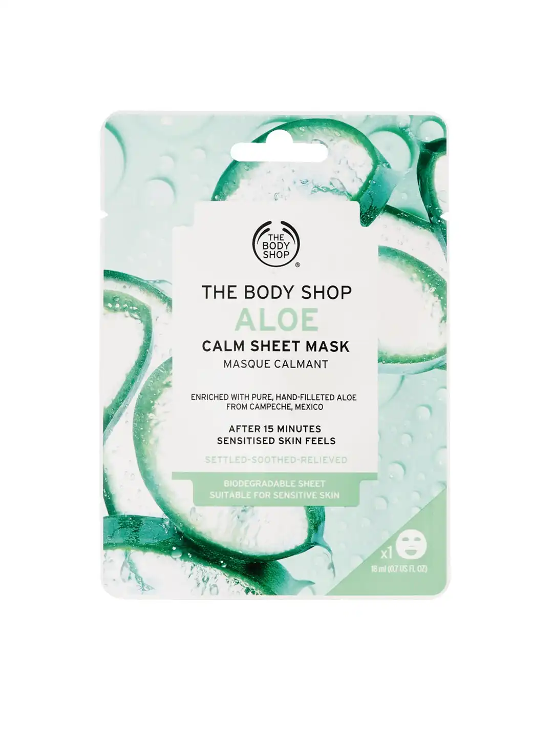 Buy THE BODY SHOP Aloe Calm Hydration Sustainable Sheet Mask 18 ml - Mask  and Peel for Unisex 10927558 | Myntra